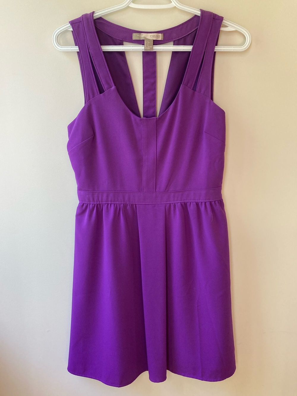 Forever 21 Vibrant Purple Skater Dress